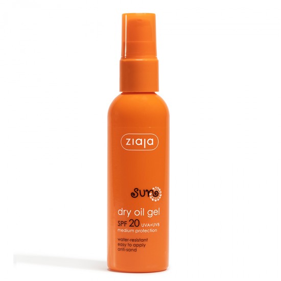 sun care - ziaja - sun protection - cosmetics - Sun dry oil gel spf 20 90ml COSMETICS